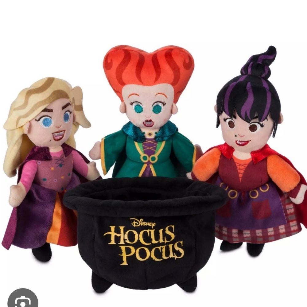 Disney Sanderson Sisters Plush Trio with Cauldron - Picture 2 of 3